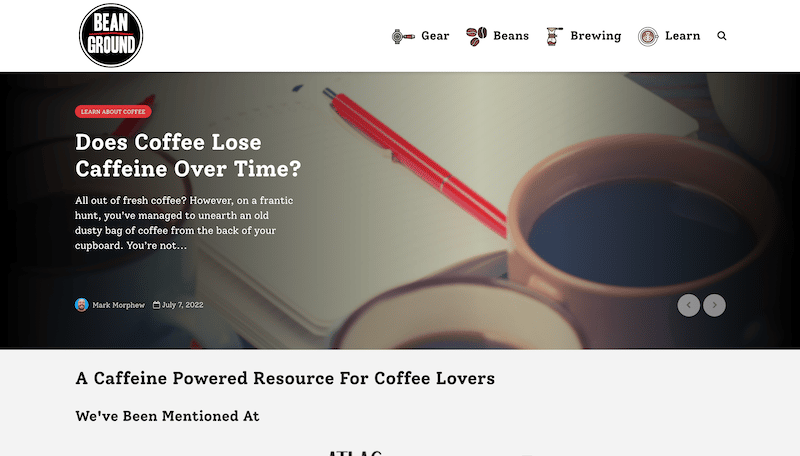 Bean Ground - 20 Coffee Blogs