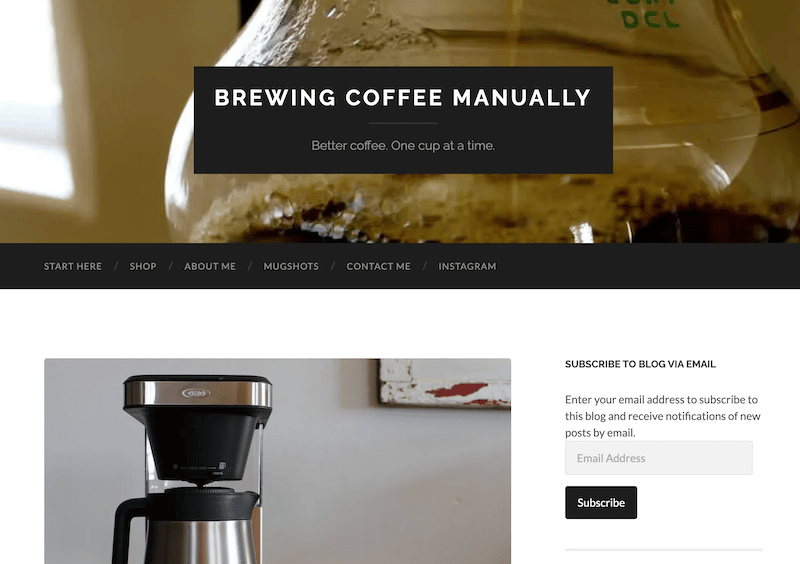 Manual Coffee Brewing - 20 Coffee Blogs