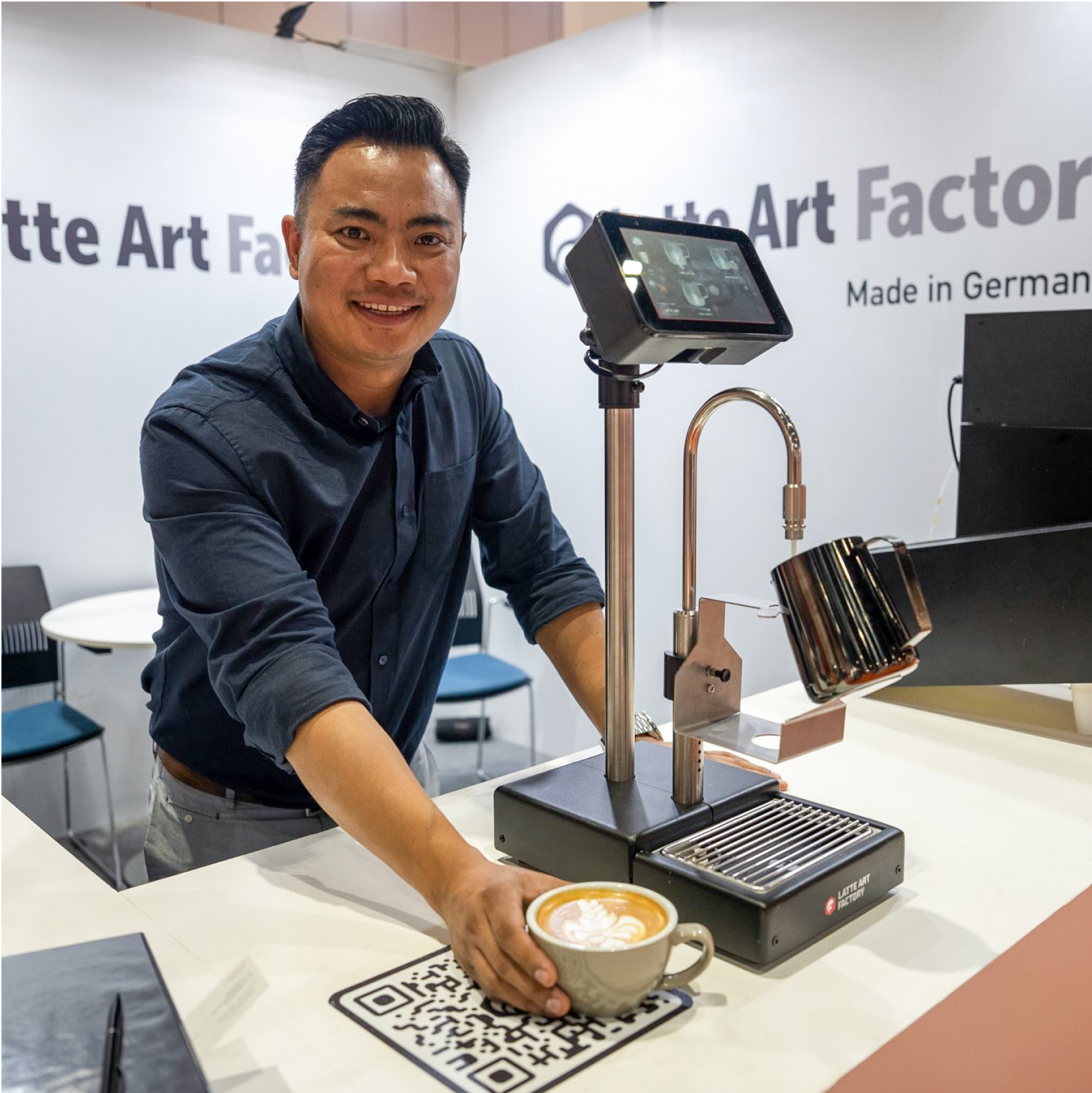 Dhan Tamang Latte Art factory brand ambassador